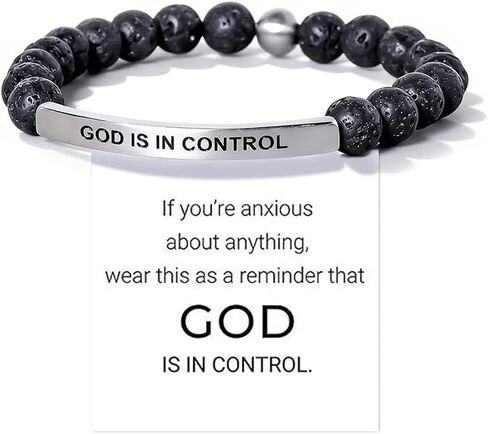 72ore God Is in Control Bracelet God Faith Bracelet Inspirational Gifts for Women Christian Jewelry Encourage Gift for Believers in Saudi Arabia