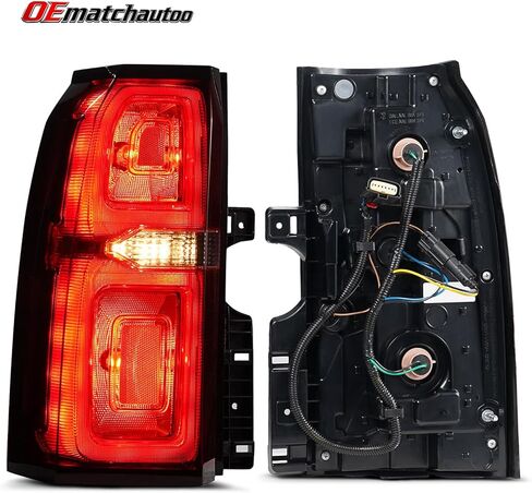مجموعة ضوء الذيل متوافقة مع 2015 2016 2017 2018 2019 2020 Chevy Tahoe Suburban OEM الضوء الخلفي مصباح الفرامل الخلفي Led Taillamp الجانب الأيسر للسائق استبدال 84467058 GM2800264 in Kuwait