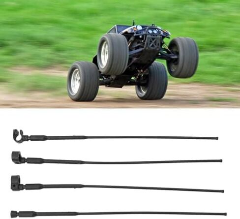 4pcs RC Simulation Antenna, Decoration Accessories Compatible with Axial SCX10 90046 UTB10 Capra RC Crawler Car in Kuwait