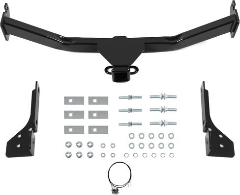 وصلة مقطورة ALMULOO مقاس 2 بوصة من الفئة 3 متوافقة مع وصلة سحب المقطورة 2007-2015 Lincoln MKX 2007-2014 Ford Edge باللون الأسود in Kuwait