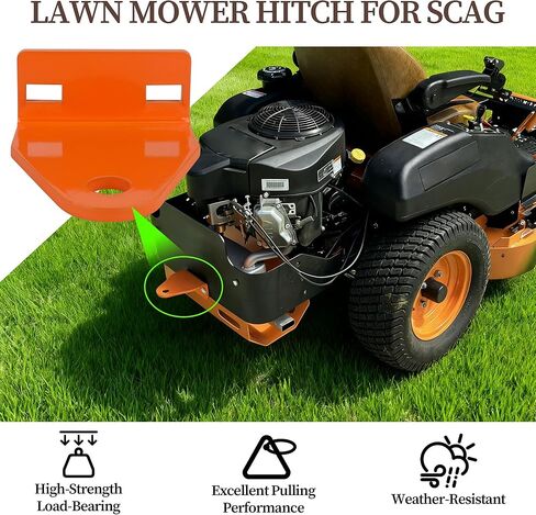 Lawn Mower Trailer Hitch, Heavy Duty Steel Zero Turn Trailer Hitch Compatible with Scag Patriot Liberty Z, Lawn Mower Hitch Repalcement for Scag Accessories,Lawns Tractor Hitchs Replacement in Saudi Arabia