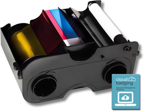 045030 EZ YMCKO Ribbon Cartridge for DTC1250e - 300 Images + 30-Day CloudBadging Trial in Kuwait