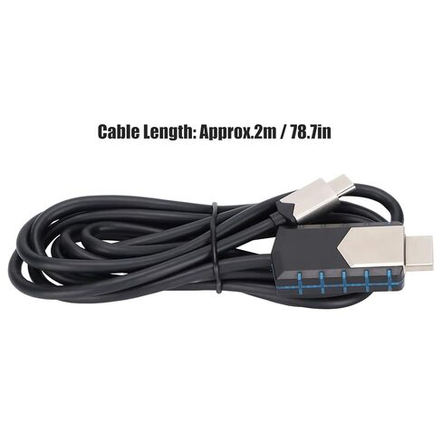 TC03 4K Full HD Projection Cable, 4096x2160 Ultra High Resolution, Lightweight and Portable, Plug and Play, Made of Durable Zinc Alloy and ABS, for Office and Home Entertai in Saudi Arabia