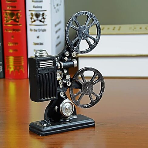 Movie Projector Model, 23.5x14x6cm Vintage Resin Film Projector Figurine Lightweight Photography Photo Props for Home Desktop Decoration in Kuwait