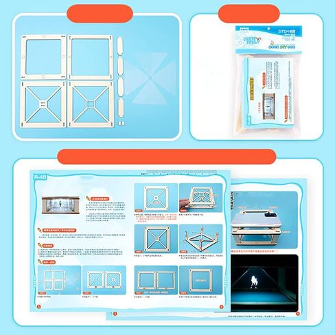 3d Hologram Projector for Smartphone – Pyramid Display Stand Video Projector for 3.5-6 Inch Mobile Phones Business and Personal Entertainment in Saudi Arabia