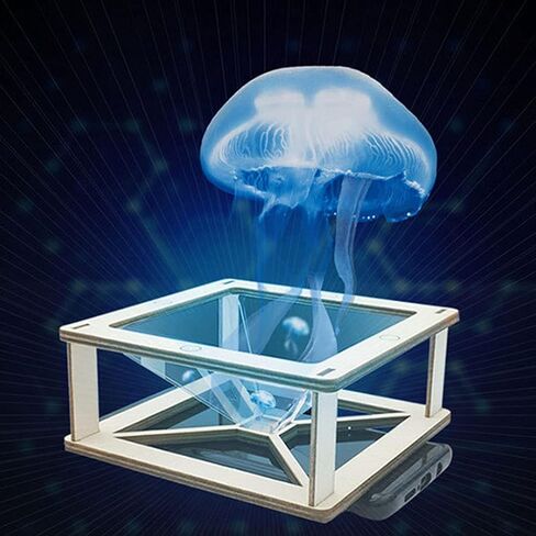 3d Hologram Projector for Smartphone – Pyramid Display Stand Video Projector for 3.5-6 Inch Mobile Phones Business and Personal Entertainment in Saudi Arabia