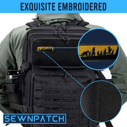 Fellowship Silhouette Orange Hook and Loop Patch for Backpacks Hats Vest Dog Harness Bags, Size 3" Sewing Patches, Fantasy Tactical Appliques for Clothes, Embroidery Patch, Gifts for Boy Girl in Kuwait