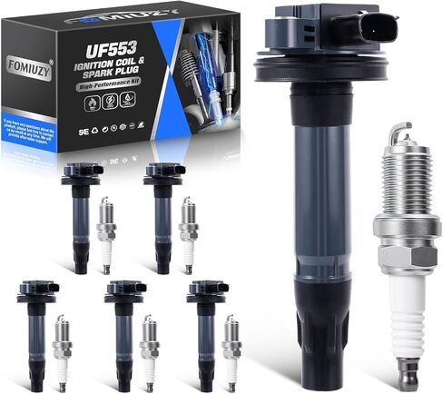 3.5 3.7 V6 حزمة ملف الإشعال UF553 DG520 شمعات الإشعال إيريديوم SP-520 مناسبة لفورد إيدج توروس الشرطة اعتراضية فليكس إكسبلورر F150 موستانج لينكولن MKX MKZ MKT MKS مازدا CX9 6 ميركوري سابل in Kuwait