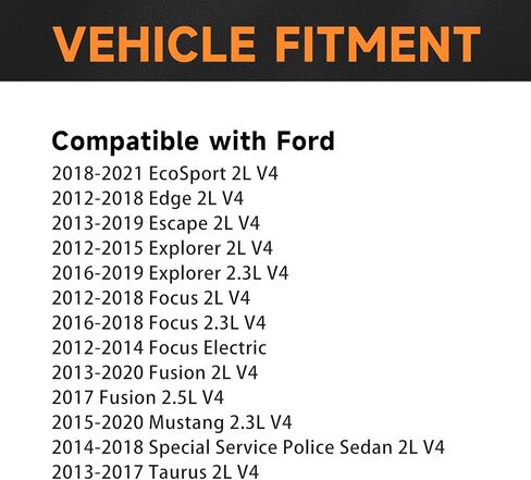 مجموعة من 4 ملفات إشعال UF670 متوافقة مع 2.0L L4 Ford Focus Escape Explorer Fusion Edge Lincoln MKC MKZ 2.3L 2.5L Turbo 2012 2013 2014 2015 2016 2017 2018 2019 in Kuwait