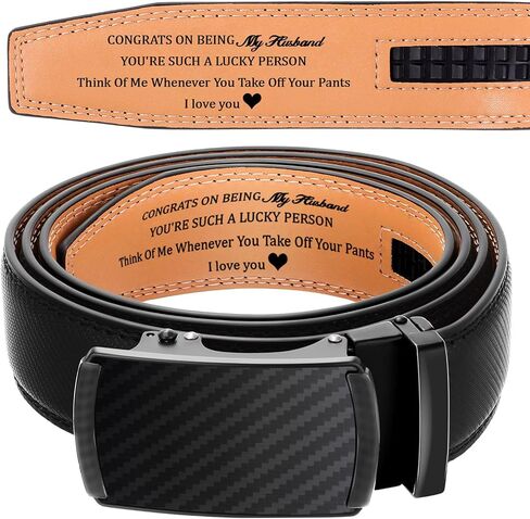 Mens Belt Congrats on Being My Husband Belt Personalized Belts for Men Leather Belt for Him Father Gift in Saudi Arabia