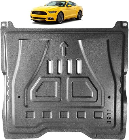 Manganese Steel Engine Splash Shield Fit for Ford Mustang 2015–2017 Engine Case Guards Suitable for Ford Mustang 2015–2017 Under Engine Cover Mud Flaps Directly Replace Original in Kuwait