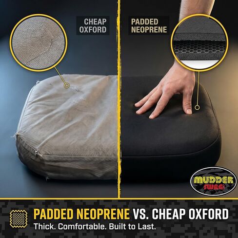 Padded Neoprene Seat Covers Compatible with Polaris Ranger 570 Full-Size, 800, SP 570 (2011-2026) Full Bench 2pc UTV Set, Black in Saudi Arabia