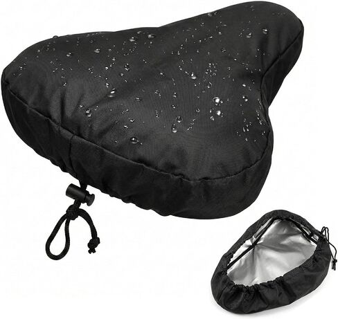Bike Seat Cover Waterproof - 2-Pack Universal Bicycle Saddle Rain Cover for Electric Bike, Moped, Mountain & Road Bikes - Dustproof Sun Wind Protection in Saudi Arabia