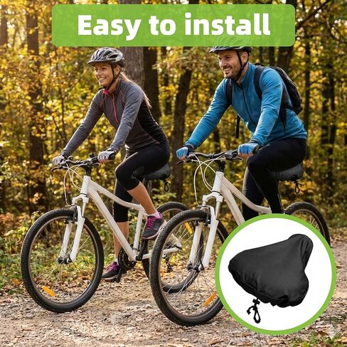 Bike Seat Cover Waterproof - 2-Pack Universal Bicycle Saddle Rain Cover for Electric Bike, Moped, Mountain & Road Bikes - Dustproof Sun Wind Protection in Saudi Arabia