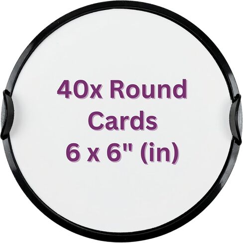 40 Pack Refill Paper for 6-Inch Spin Art Machines – Ultra-Thick 300 GSM Round Cardstock – Pre-Cut Replacement Discs & Paper in Saudi Arabia