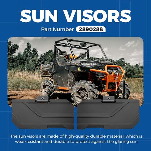 2890288 Sun Visors Compatible with Polaris Ranger Crew XP 570 1000 2018-2025, Adjust Sun Visors at Will, with Good Vision, Sun Visor Replacement Left Right in Kuwait