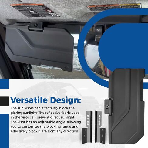 2890288 Sun Visors Compatible with Polaris Ranger Crew XP 570 1000 2018-2025, Adjust Sun Visors at Will, with Good Vision, Sun Visor Replacement Left Right in Kuwait