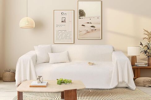 Chenille Couch Cover Black Sofa Cover for Dog, Non-Slip Sofa Covers for 3 Cushion Couch Cover Sectional Sofa Cover Washable Couch Protector Furniture Cover (Black, 71 * 118 inch) in Saudi Arabia