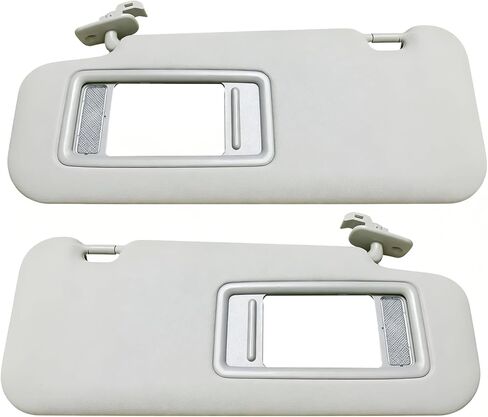 Sun Visor for 2014-2018 Mazda 3 Mazda 6 Left Driver & Right Passenger Side SunVisor for Mazda 3 BM/BN Mazda 6 GJ 2014-2017 2018 with Mirror Sun Protection Shade Sunshade-Gray(Without Light) in Kuwait