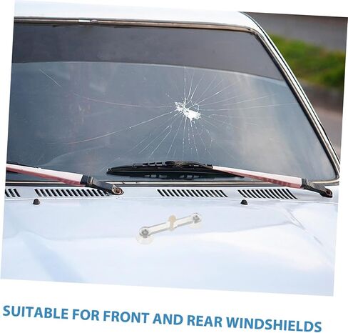 1 PC Windshield Repair Kit Windshield Crack Repair Glass Repai·r Tool Window CrackRepair Kit Transparent Plastic Suction Cup Expander Only No Fluid for Car Glass CrackRepair Formula Support in Kuwait