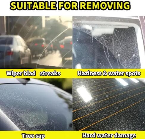 Glass Polishing Kit, 50g Glass Restoration Paste, Windshield Scratch Remover for Windows, Mirrors, Aquarium,Truck Automotive RV Outdoor in Saudi Arabia