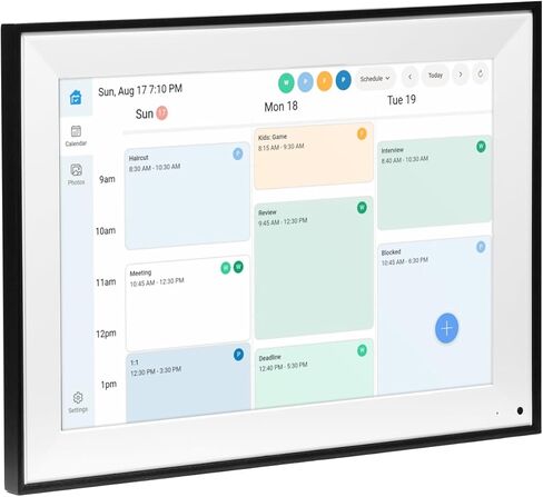 إطار تقويم رقمي ذكي بشاشة لمس IPS مقاس 10.1 بوصة من OFFNOVA، مخطط عائلي بدقة 1920x1200 FHD، مزامنة تقويم WiFi لـ Google/iCloud/Outlook، عرض شرائح الصور وإدارة المهام in Kuwait