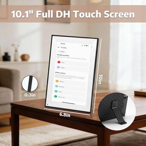 إطار تقويم رقمي ذكي بشاشة لمس IPS مقاس 10.1 بوصة من OFFNOVA، مخطط عائلي بدقة 1920x1200 FHD، مزامنة تقويم WiFi لـ Google/iCloud/Outlook، عرض شرائح الصور وإدارة المهام in Kuwait