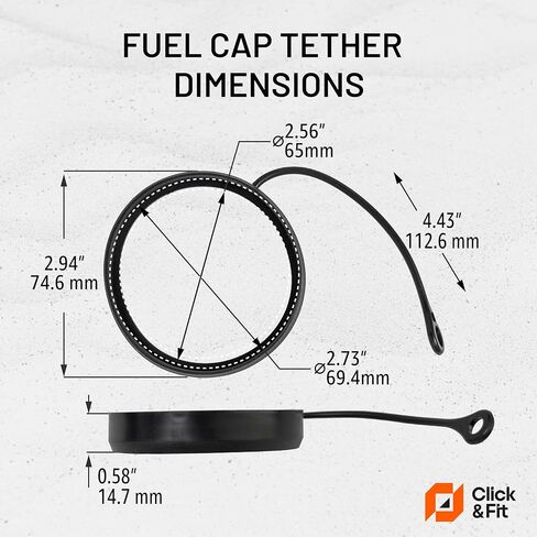 Fuel Cap Tether compatible with Mercedes-Benz C E S G-Class GLC GLE CLA GLA GLK CLK CLS SL SLK SLC AMG GT 2000-2024 - Gas Cap Keeper Retainer Strap Lanyard A2214700605 A2204700705, Click&Fit in Kuwait