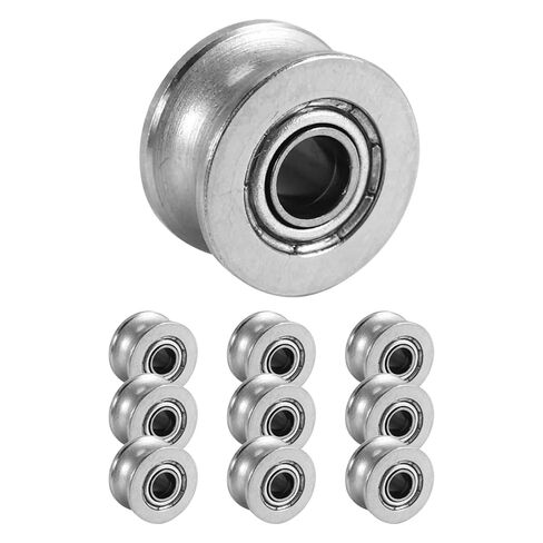 10pcs U Groove Bearing U624ZZ Carbon Steel Durable V Groove Ball Bearing Pulley Motion Systems in Kuwait