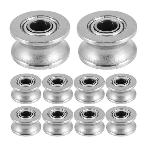 10pcs U Groove Bearing U624ZZ Carbon Steel Durable V Groove Ball Bearing Pulley Motion Systems in Kuwait