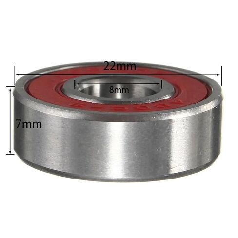 10pcs 608 2RS 8x22x7mm Red Skateboards Wheels ABEC-9 Shafts Tool Skate Scooter Steel Bearings in Kuwait