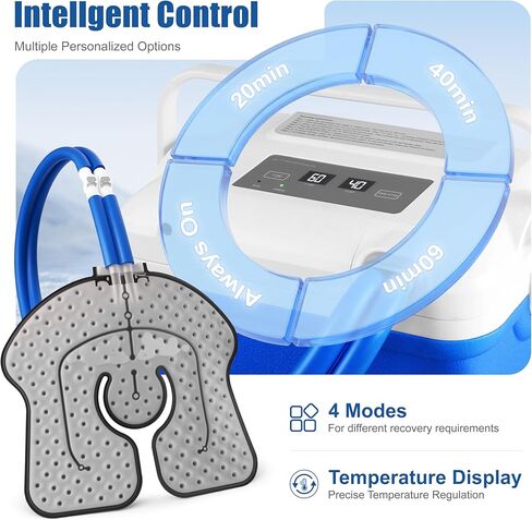 Ice Machine for Knee after Surgery, Cold Therapy Machine, Portable Ice Therapy Machine for Knee, Shoulder, Hip & Ankle with Programmable Timer, Cryotherapy Pain Relief for Sports Injuries and Swelling in Saudi Arabia