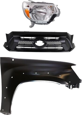 Replacement Headlight Kit fits Toyota Tacoma 2012-2015 4.0L V6 RWD Passenger Side (Includes Headlight, Grille and Fender) in Kuwait