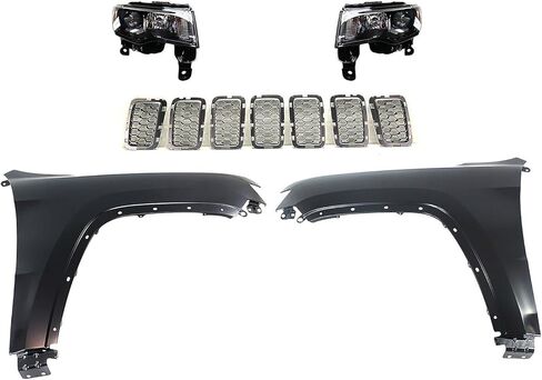 Sawyer Auto Replacement Headlamp Kit fits Jeep Grand Cherokee 2017-2019 3.0L V6 Diesel Halogen in Kuwait