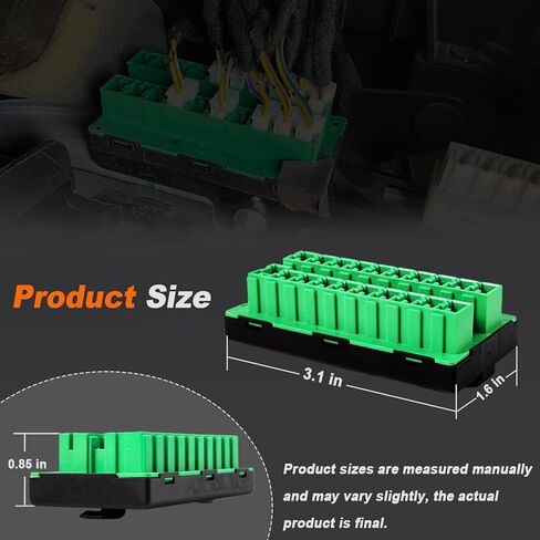 68321746AA CAN Bus Star Splice Block Fuse Connector متوافق مع 2017-2026 كرايسلر باسيفيكا فوييجر | جيب جلاديتور جي تي رانجلر JL | رام 1500 2500 3500 4500 5500، موصل حافلة CAN 20 اتجاه أخضر in Kuwait