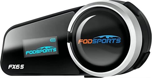 Fodsports FX6 Motorcycle Bluetooth Headset, 6 Riders Group Motorcycle Intercom Bluetooth, 1000M Motorbike Helmet Communication Systems/Voice Command/Universal Pairing/FM Radio(2 Pack) in Saudi Arabia