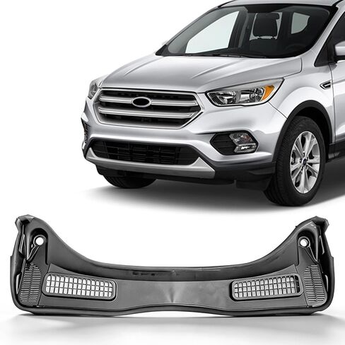 استبدال لوحة القلنسوة الأمامية العلوية لممسحة الزجاج الأمامي من PartsFlow متوافقة مع 2013-2019 Ford Escape لوحة إدراج مصبغة علوية منحرفة CJ5Z78022A68A in Kuwait