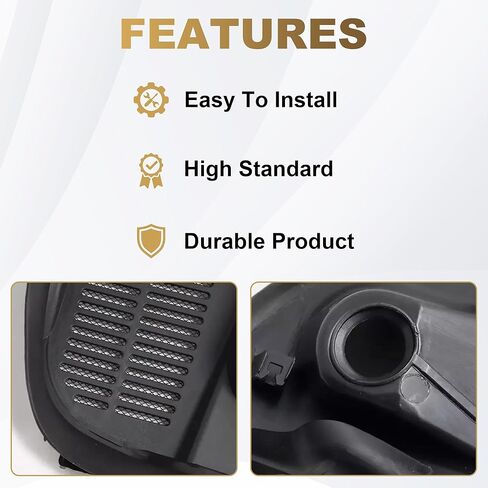 استبدال لوحة القلنسوة الأمامية العلوية لممسحة الزجاج الأمامي من PartsFlow متوافقة مع 2013-2019 Ford Escape لوحة إدراج مصبغة علوية منحرفة CJ5Z78022A68A in Kuwait
