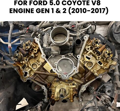 مجموعة أدوات توقيت المحرك DPTOOL متوافقة مع Ford Mustang F150 5.0L Coyote 2010-2017، متوافقة مع محرك Gen 1 & Gen 2 5.0 Coyote مع أداة ضاغط زنبركي صمام عمود الحدبات in Kuwait
