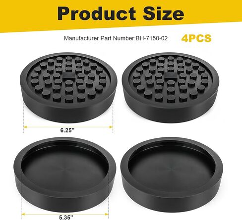 ALM Round Lift Pad Kit (4 Pack) – Replaces A94208 LP616 BH-7150-02 for ALM Lifts 7001A, 7002A, 9002A in Kuwait