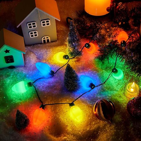 JOYIN 3 حزم عيد الميلاد قلادة LED تضيء القلائد 9 لمبات LED عطلة حفلة لصالح زي الملحقات لعيد الميلاد عيد الميلاد لصالح حفلة العرض in Kuwait