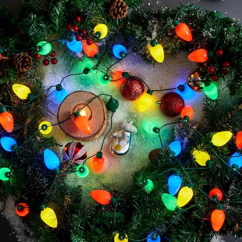 JOYIN 3 حزم عيد الميلاد قلادة LED تضيء القلائد 9 لمبات LED عطلة حفلة لصالح زي الملحقات لعيد الميلاد عيد الميلاد لصالح حفلة العرض in Kuwait