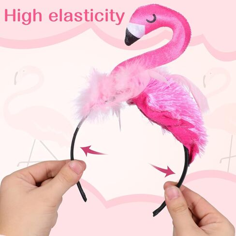 عصابة رأس فلامينجو من Gadpiparty، قبعة فلامينجو، لغطاء الرأس الإبداعي لحفلات الهالوين وحفلات أعياد الميلاد مريحة وقابلة للتعديل in Kuwait