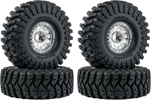 4 قطع 1.9 بوصة Beadlock إطارات من الألومنيوم والأسود مجموعة عجلات لـ 1/10 TRX4 SCX10 D90 RC ترقية عجلة الزاحف (الحافة: النحاس) in Kuwait