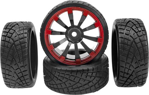 إطارات بلاستيكية صلبة 1/10 RC Drift وإطارات عجلة محورية سداسية 12 مم متوافقة مع Traxxas HSP Tamiya Kyosho Himoto HPI Redcat MST 1/10 على الطريق RC Drifting Car (Style2) in Kuwait