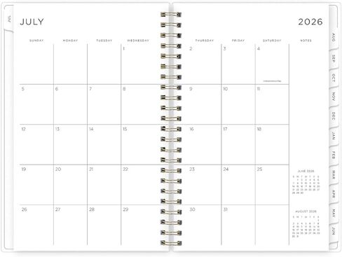 2026-2027 بلو سكاي سموك فروستيد 5 × 8 مخطط أكاديمي أسبوعي وشهري، غطاء بلاستيكي (133682-A27) in Kuwait