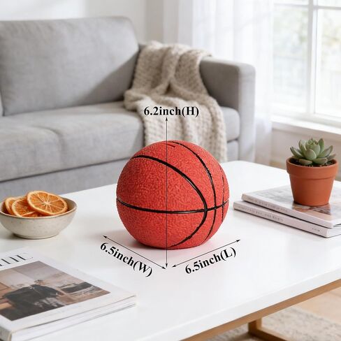 LANKIN Basketball Piggy Bank for Kids Shatterproof Money Bank for Boys and Girls Unbreakable PVC Coin Bank for Children Room Decor Birthday (Small Size) in Saudi Arabia