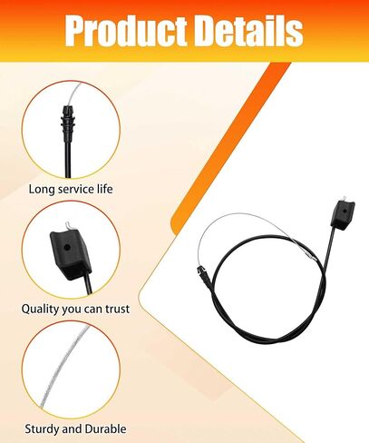 2 Pcs 112-8818 Parking Brake Cable Fits for Toro 10642 20314 20316 20323 20330 20339 20331 20338,Replaces 140-3948 in Saudi Arabia