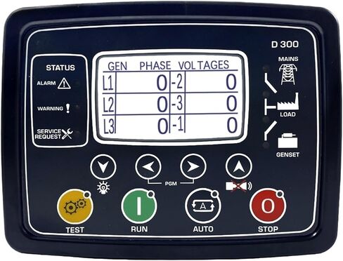 D300 MK2/MK3 Controller Panel with D-300 Diesel Generator Control Module & Genset Unit Parts in Kuwait