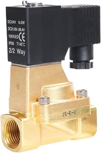 1pcs 2W150-15/2W200-20/2W250-25 Solenoid Switch Water Valve Pilot Normally Closed Fluid Control(2W200-20-B DC24V) in Kuwait
